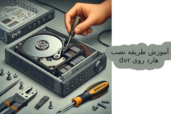 آموزش نصب هارد dvr