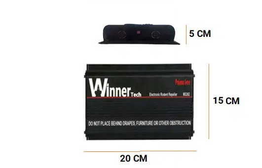 ابعاد دستگاه دفع موش وینرتک