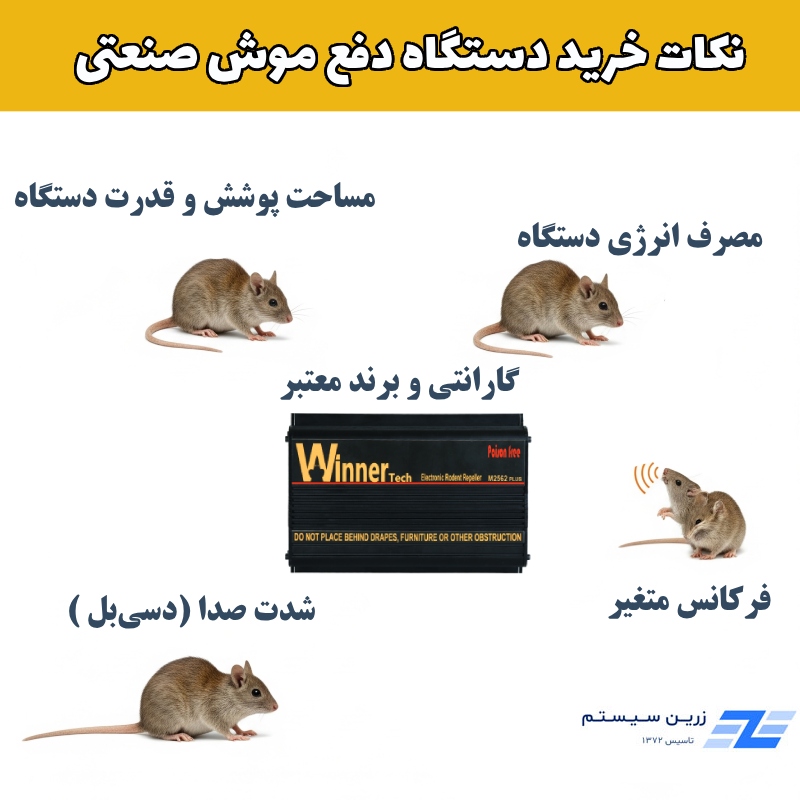 ویژگی های دستگاه دفع موش صنعتی
