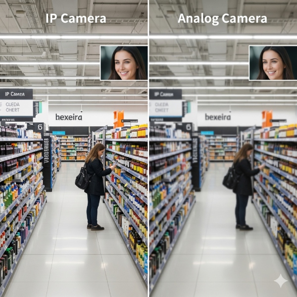 تفاوت دوربین مداربسته آنالوگ و آی پی